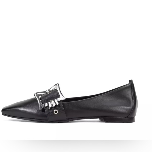 John Fluevog Vogettes Misty Slip-on Mary Jane Flats w/ Silver Buckles, Sz 10 - Picture 5 of 12